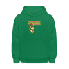 Rational Rattlesnake Character Comfort Kids Hoodie - kelly green