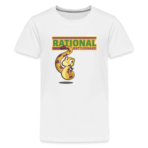 Rational Rattlesnake Character Comfort Kids Tee - white