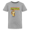 Rational Rattlesnake Character Comfort Kids Tee - heather gray