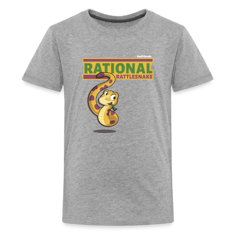 Rational Rattlesnake Character Comfort Kids Tee - heather gray