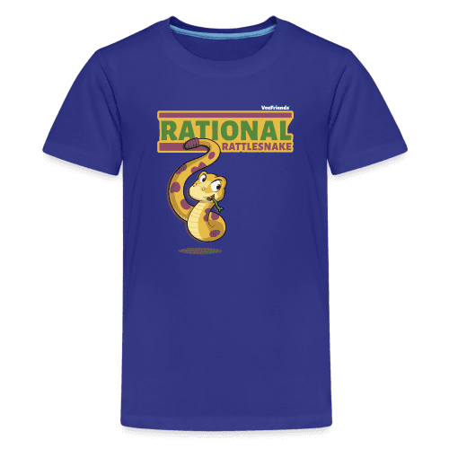 Rational Rattlesnake Character Comfort Kids Tee - royal blue