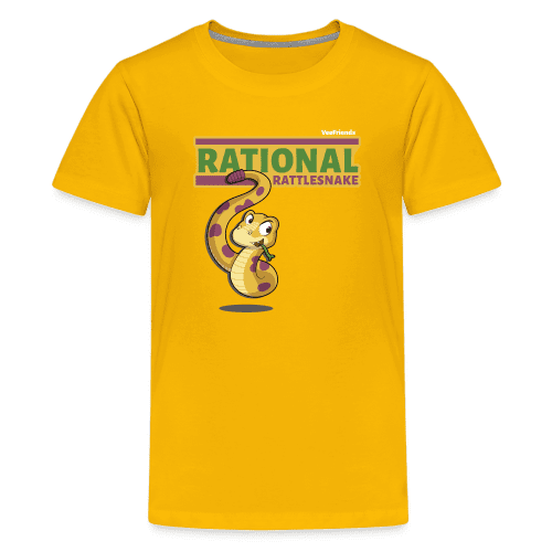 Rational Rattlesnake Character Comfort Kids Tee - sun yellow