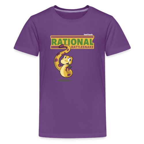 Rational Rattlesnake Character Comfort Kids Tee - purple