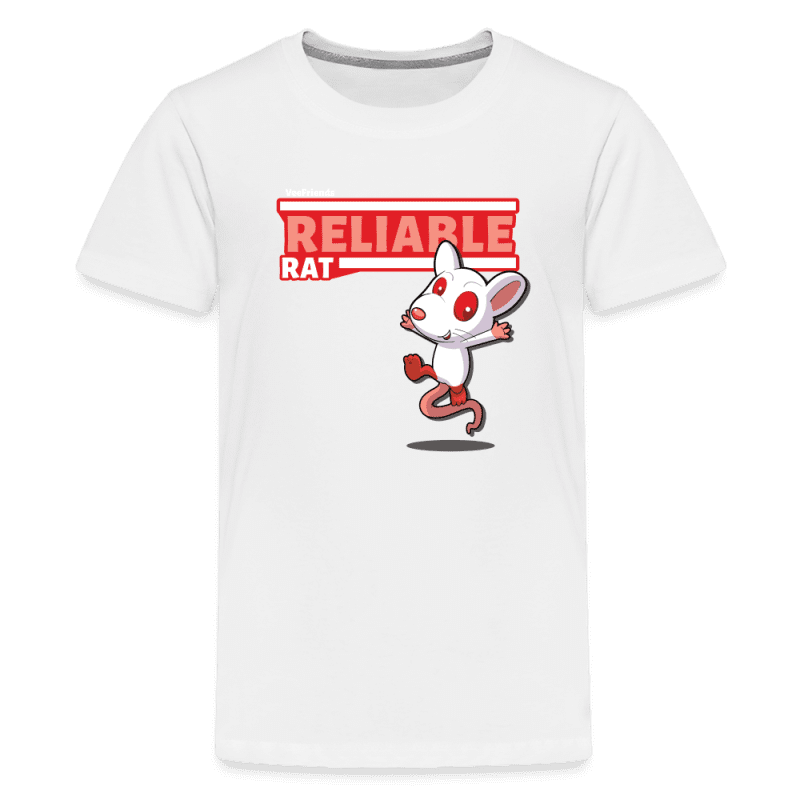 Reliable Rat Character Comfort Kids Tee - white