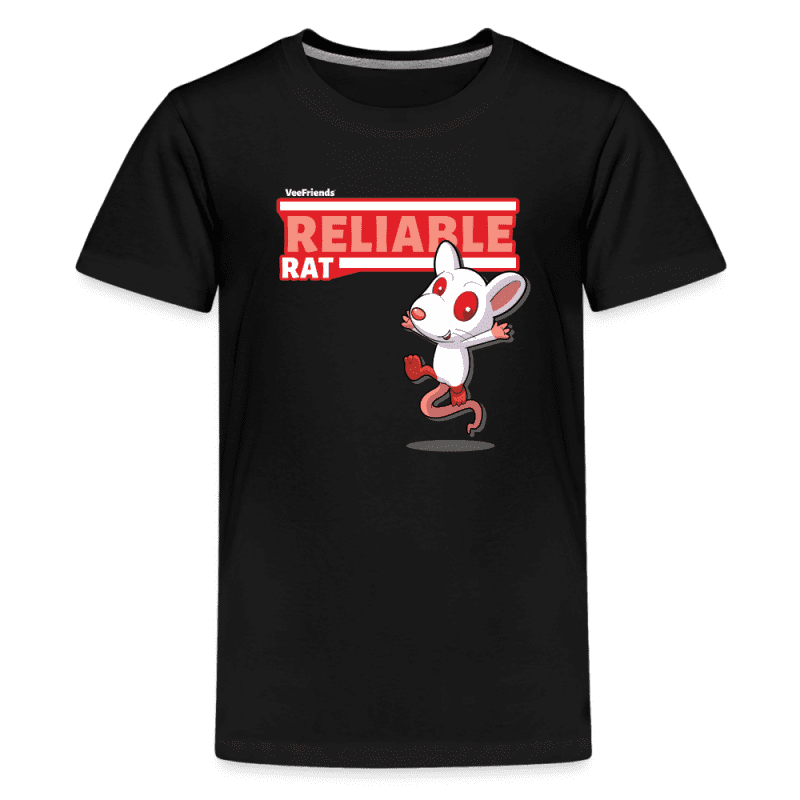 Reliable Rat Character Comfort Kids Tee - black