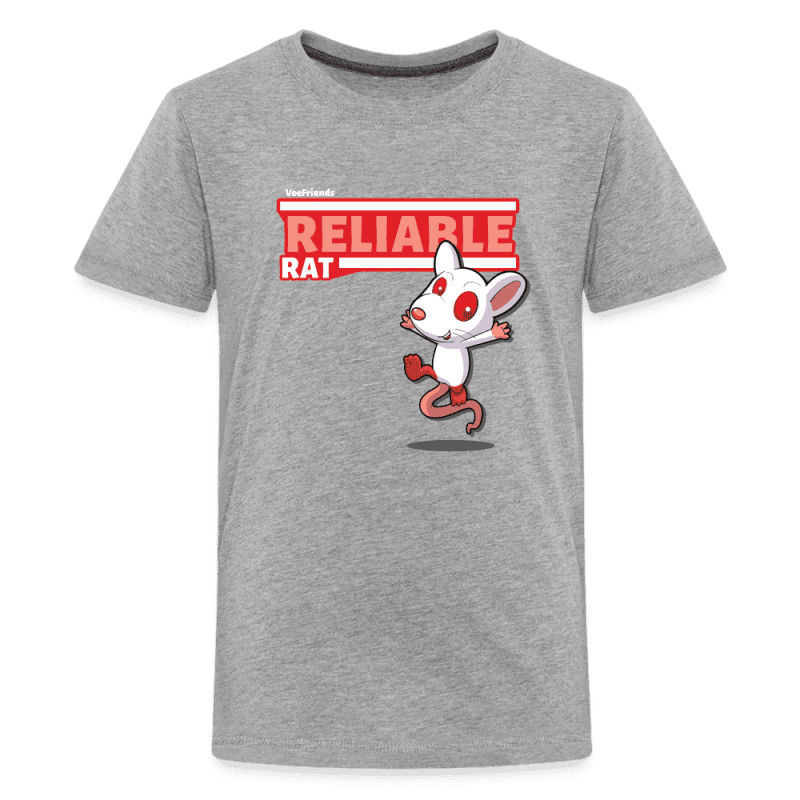 Reliable Rat Character Comfort Kids Tee - heather gray