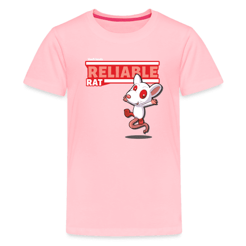 Reliable Rat Character Comfort Kids Tee - pink