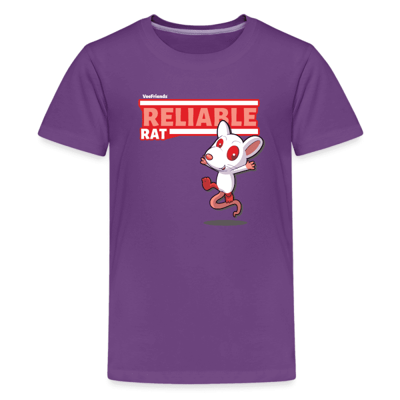 Reliable Rat Character Comfort Kids Tee - purple