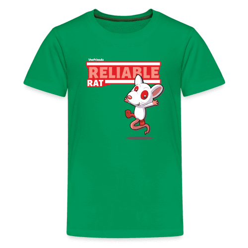 Reliable Rat Character Comfort Kids Tee - kelly green