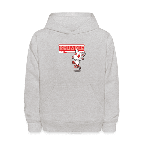 Reliable Rat Character Comfort Kids Hoodie - heather gray