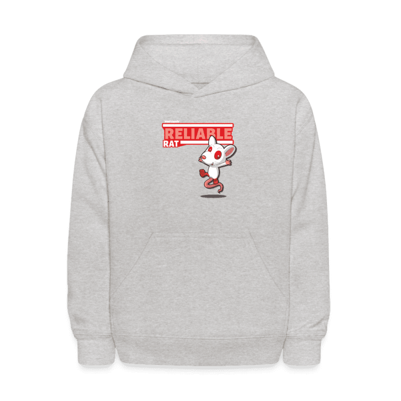 Reliable Rat Character Comfort Kids Hoodie - heather gray