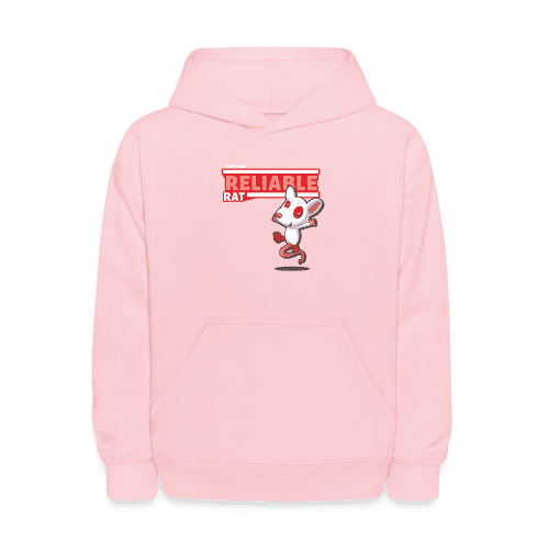 Reliable Rat Character Comfort Kids Hoodie - pink