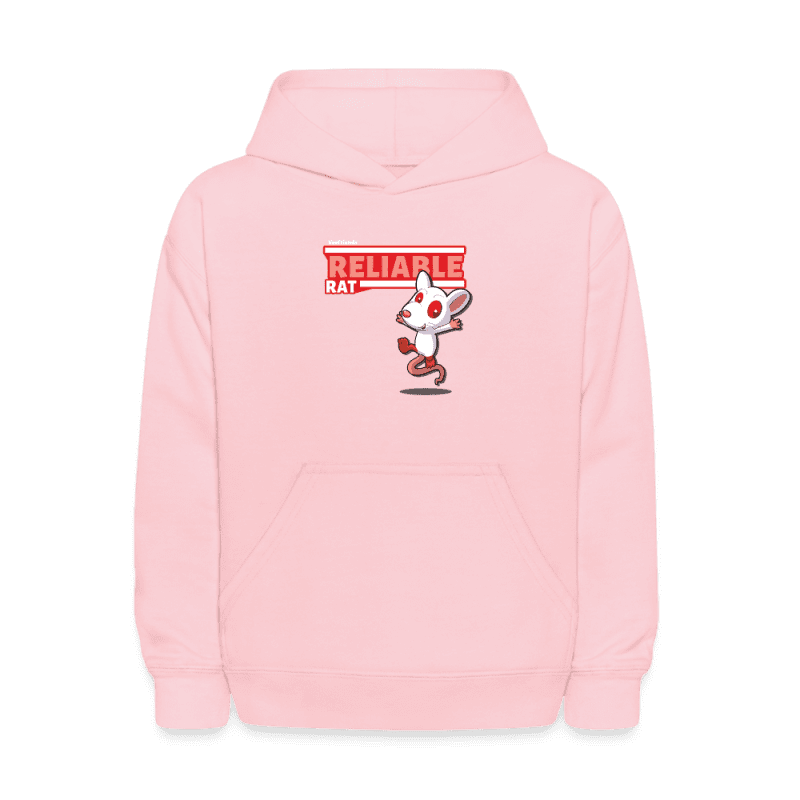 Reliable Rat Character Comfort Kids Hoodie - pink