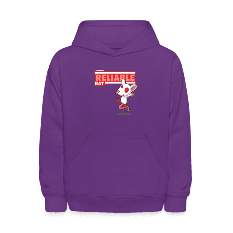 Reliable Rat Character Comfort Kids Hoodie - purple