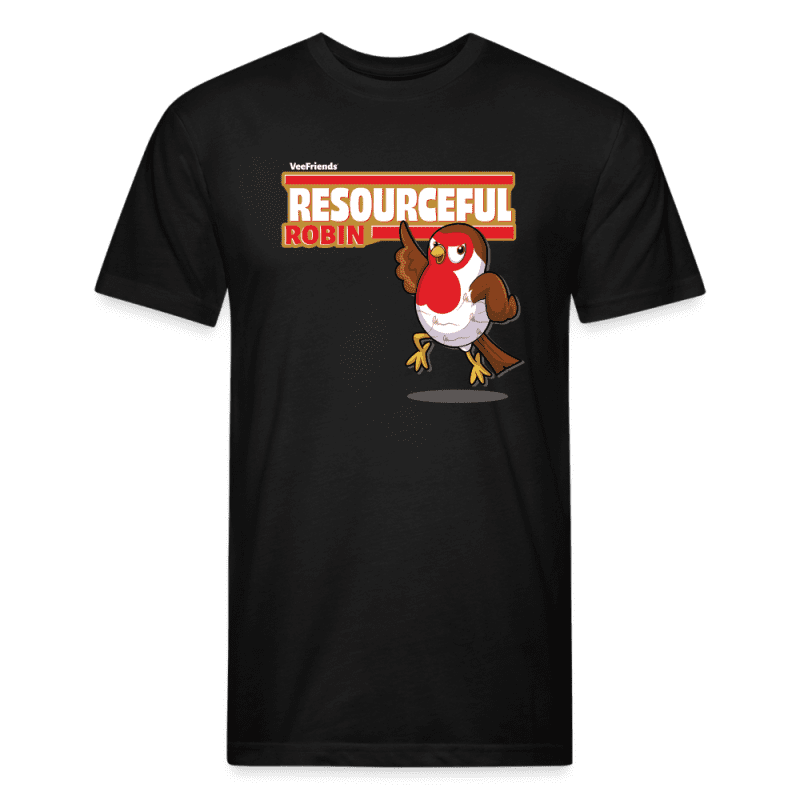 Resourceful Robin Character Comfort Adult Tee - black