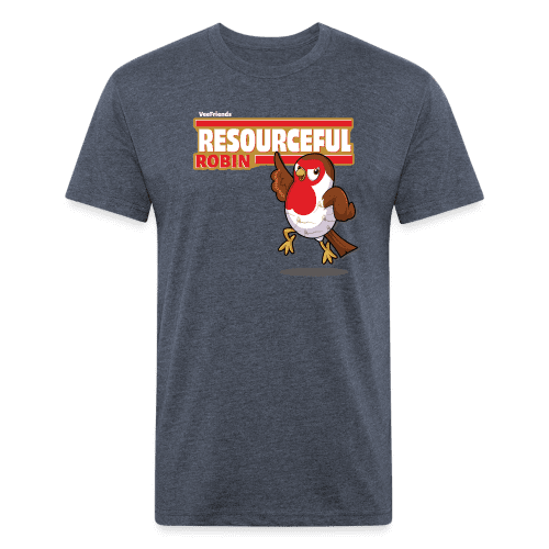 Resourceful Robin Character Comfort Adult Tee - heather navy