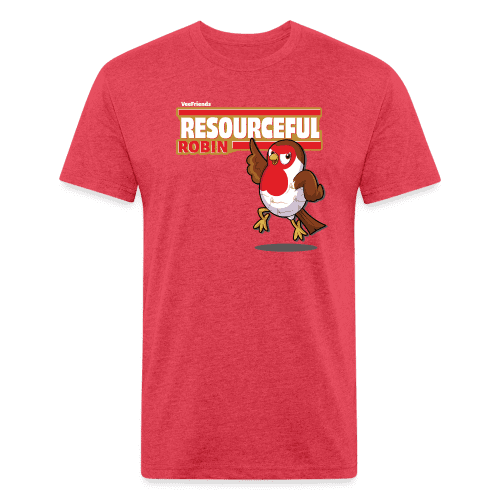 Resourceful Robin Character Comfort Adult Tee - heather red