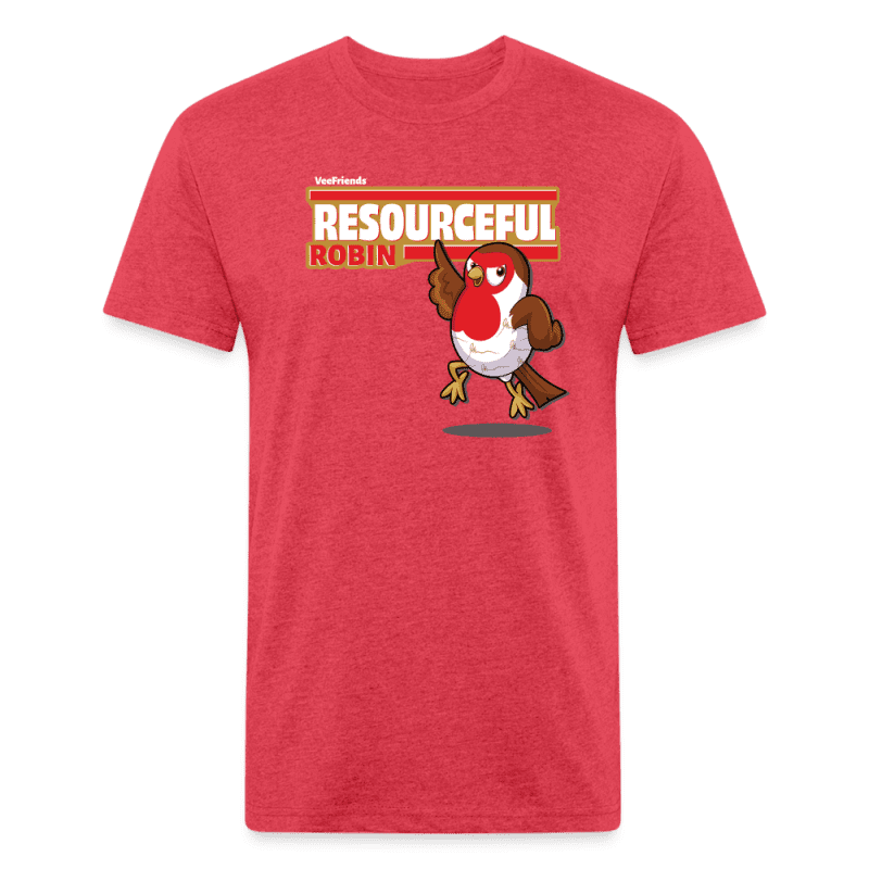 Resourceful Robin Character Comfort Adult Tee - heather red