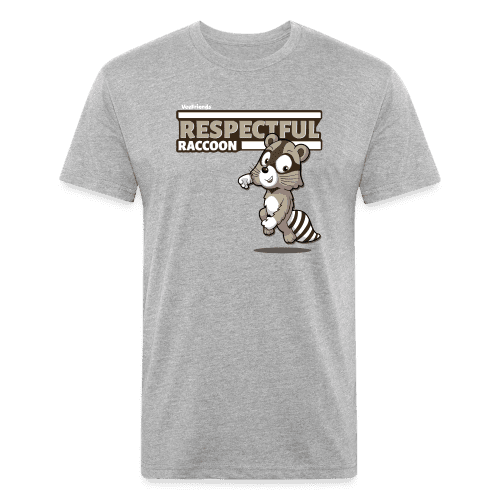 Respectful Racoon Character Comfort Adult Tee - heather gray