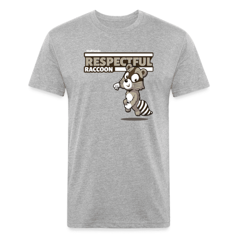 Respectful Racoon Character Comfort Adult Tee - heather gray