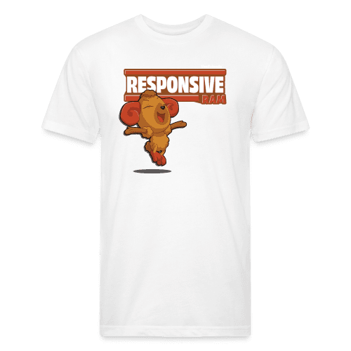 Responsive Ram Character Comfort Adult Tee - white