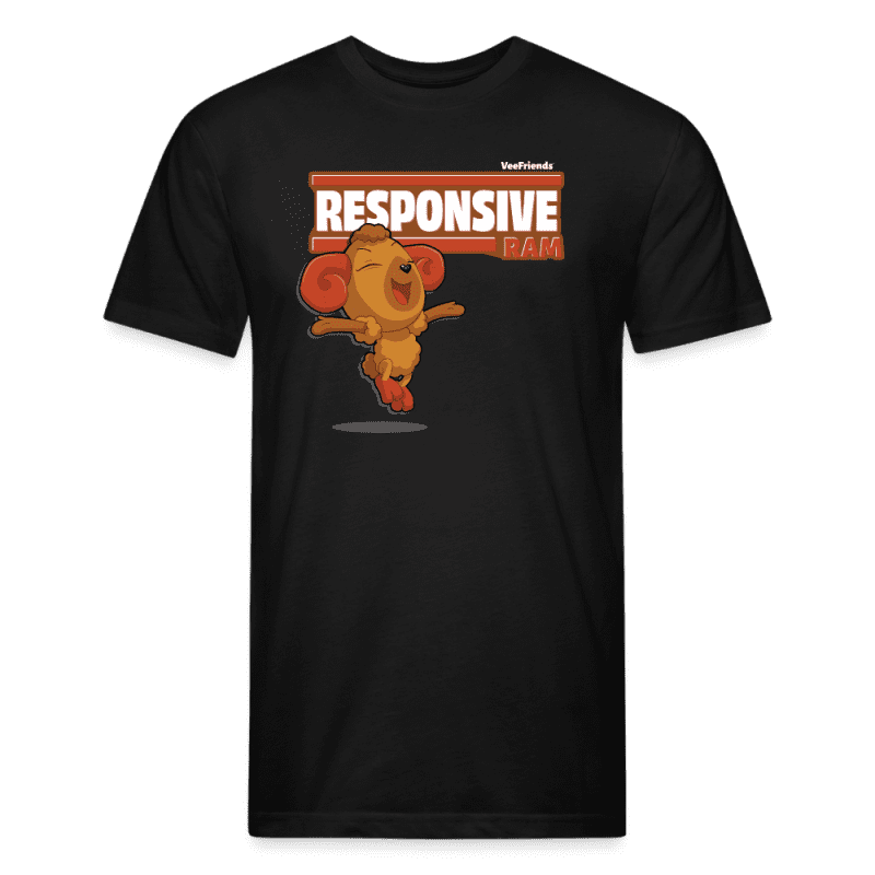 Responsive Ram Character Comfort Adult Tee - black