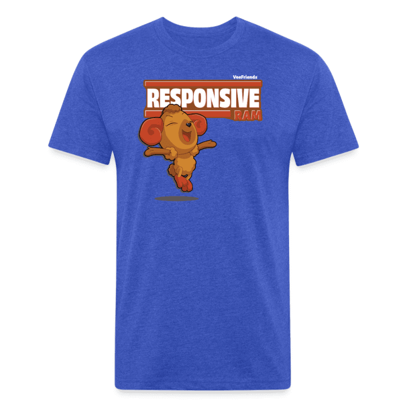 Responsive Ram Character Comfort Adult Tee - heather royal