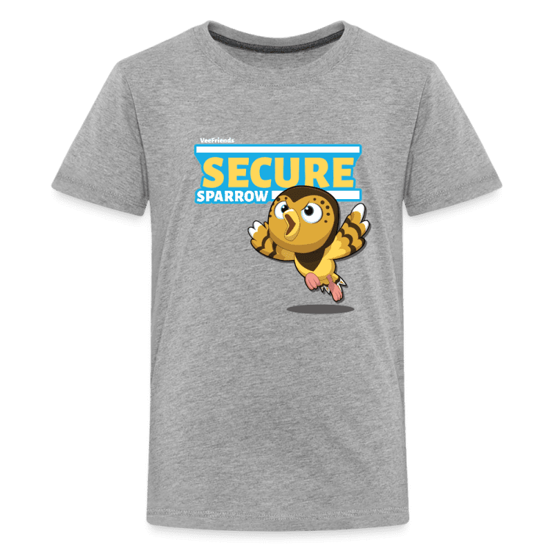 Secure Sparrow Character Comfort Kids Tee - heather gray