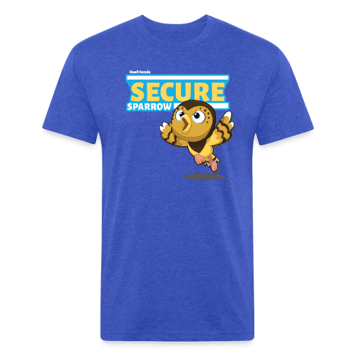 Secure Sparrow Character Comfort Adult Tee - heather royal