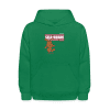 Self-Aware Hare Character Comfort Kids Hoodie - kelly green