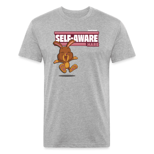 Self-Aware Hare Character Comfort Adult Tee - heather gray