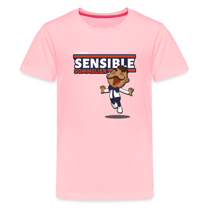 Sensible Sommelier Character Comfort Kids Tee - pink