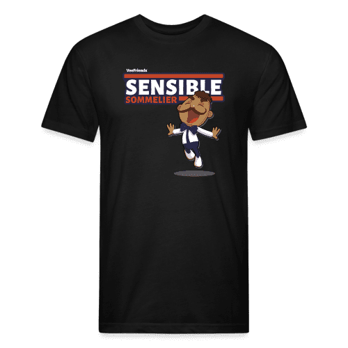 Sensible Sommelier Character Comfort Adult Tee - black