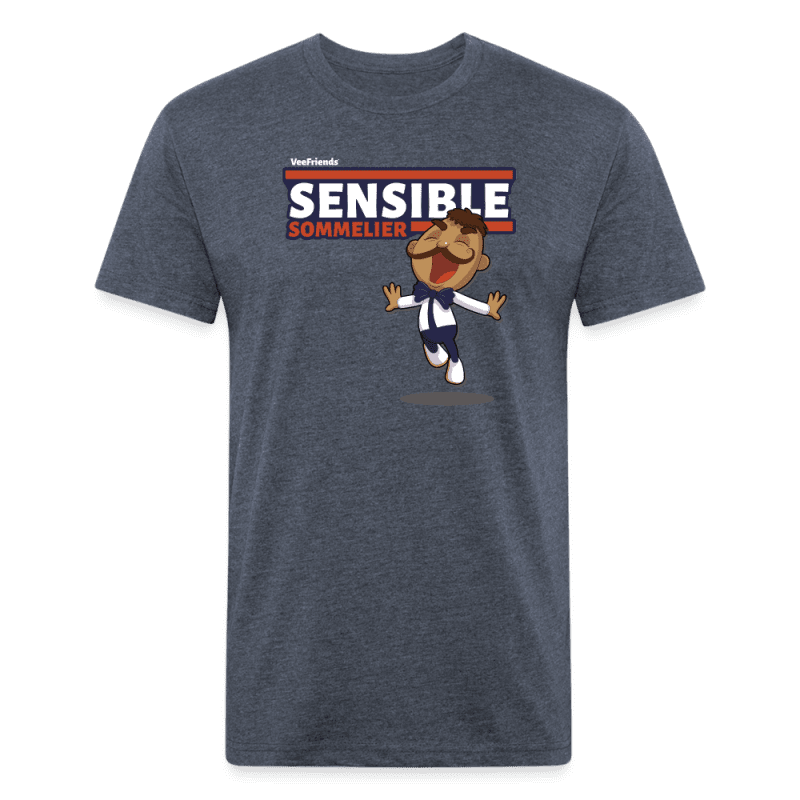 Sensible Sommelier Character Comfort Adult Tee - heather navy