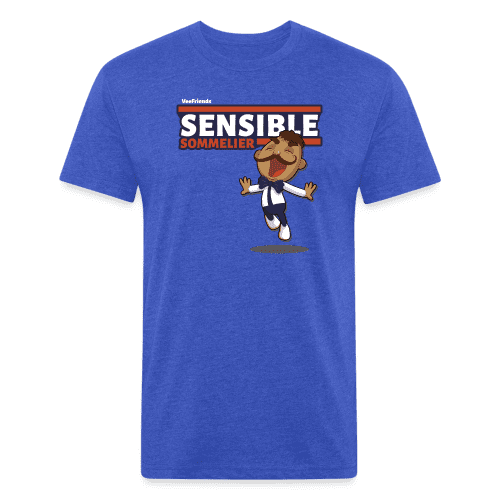 Sensible Sommelier Character Comfort Adult Tee - heather royal