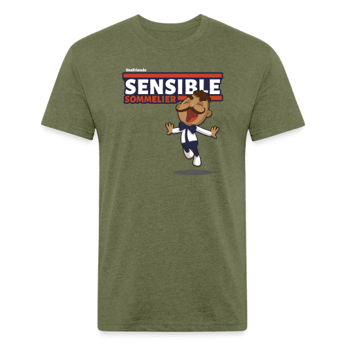 Sensible Sommelier Character Comfort Adult Tee - heather military green