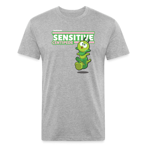 Sensitive Centipede Character Comfort Adult Tee - heather gray