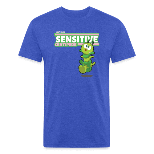 Sensitive Centipede Character Comfort Adult Tee - heather royal