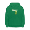 Sensitive Centipede Character Comfort Kids Hoodie - kelly green