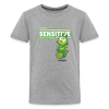 Sensitive Centipede Character Comfort Kids Tee - heather gray