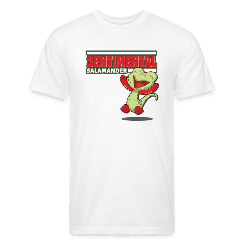 Sentimental Salamander Character Comfort Adult Tee - white