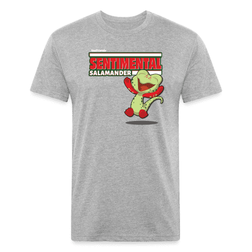 Sentimental Salamander Character Comfort Adult Tee - heather gray