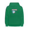 Shrewd Shark Character Comfort Kids Hoodie - kelly green