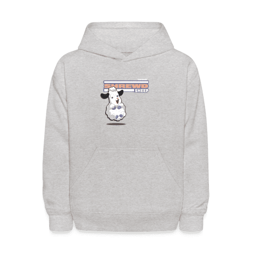 Shrewd Sheep Character Comfort Kids Hoodie - heather gray