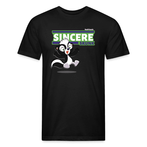 Sincere Skunk Character Comfort Adult Tee - black