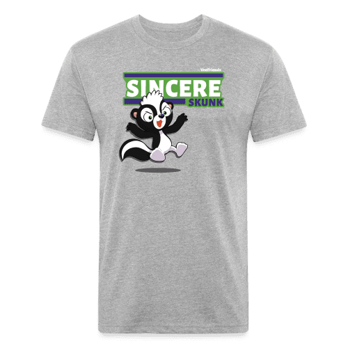 Sincere Skunk Character Comfort Adult Tee - heather gray