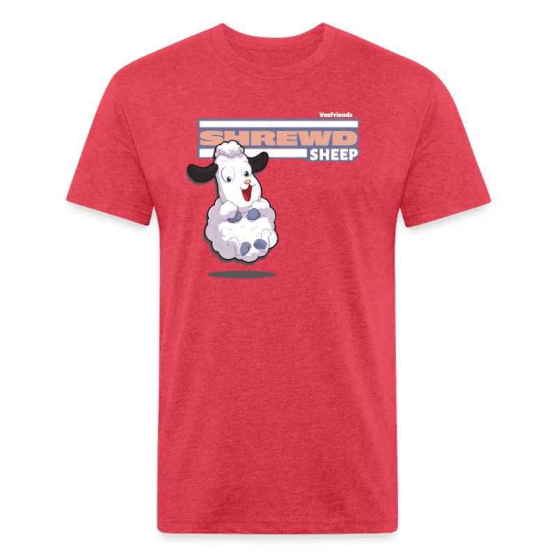 Shrewd Sheep Character Comfort Adult Tee - heather red