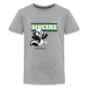 Sincere Skunk Character Comfort Kids Tee - heather gray