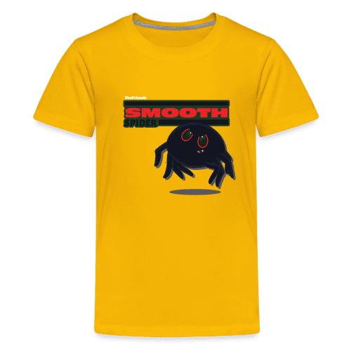 Smooth Spider Character Comfort Kids Tee - sun yellow