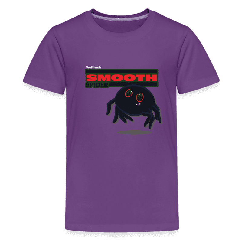 Smooth Spider Character Comfort Kids Tee - purple